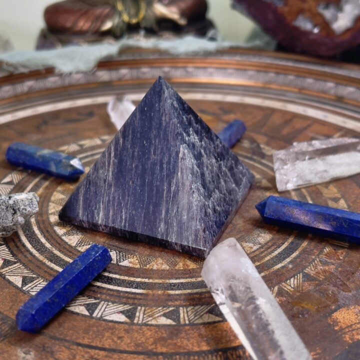 Blue Aventurine Enhanced Intuition Pyramid