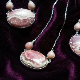 Transform Through Love Rhodochrosite and Pink Opal Necklace