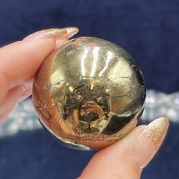 Covellite and Chalcopyrite Sphere DD 1