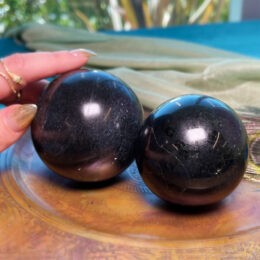 Black Tourmaline Sphere for Protection