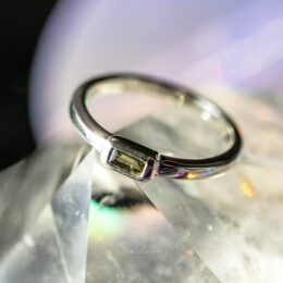 Moldavite Ring for Astral Travel