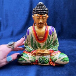 Handpainted Wooden Buddha