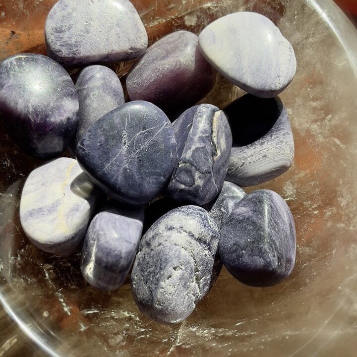 Tumbled Purple Velvet Fluorite