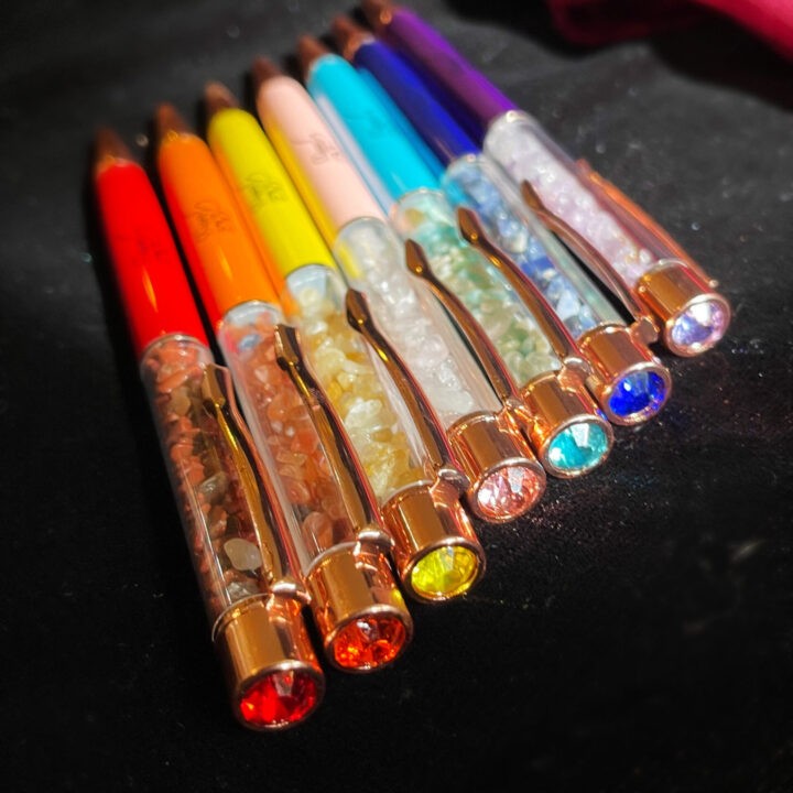 7 Chakra Crystal Pen Set