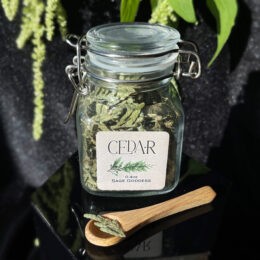 Cedar Herb Jar for Cleansing