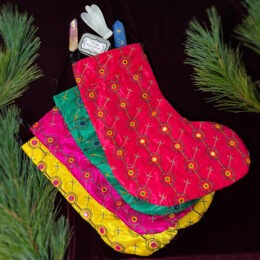 Christmas Surprise Sari Silk Stocking