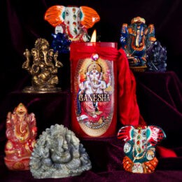 Ganesha Holiday Intention Candle