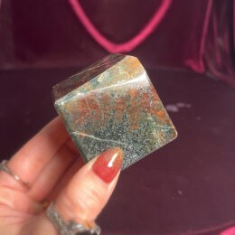 Misfit Minerals: Green Grossular Garnet Cube