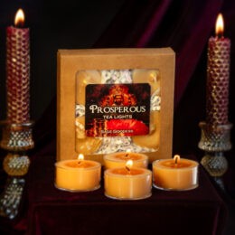 Prosperous Intention Tea Lights with Asian Pear & Lily