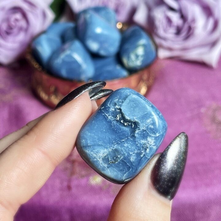 Tumbled Peruvian Blue Opal