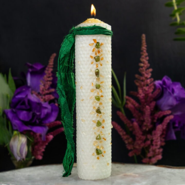 Blossoming of the First Light Imbolc Set - candle
