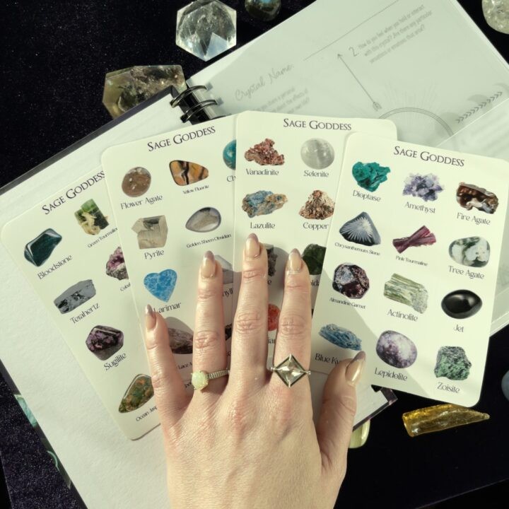 Crystalpedia Guided Journal with Gemstone Sticker Pack