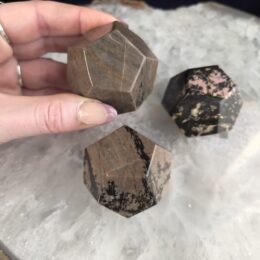 Misfit Minerals: Rhodonite Dodecahedron