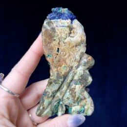 Misfit Minerals: Azurite and Chrysocolla in Petrified Wood Faerie