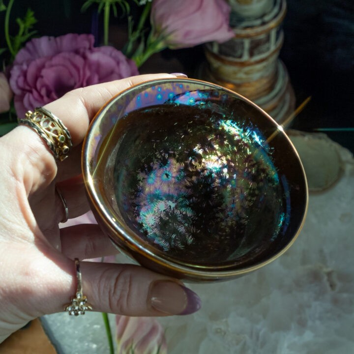 Iridescent Ceramic Tea Cup