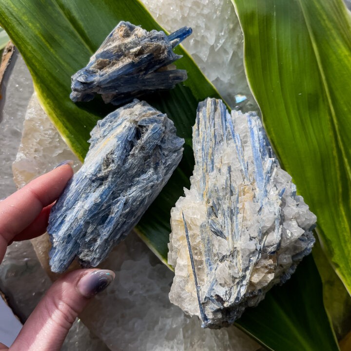 Natural Blue Kyanite with Mica