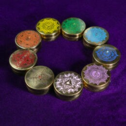 9 Chakra Healing Brass Tin Set