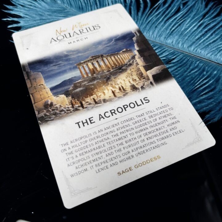 New Moon Aquarius Oracle Card