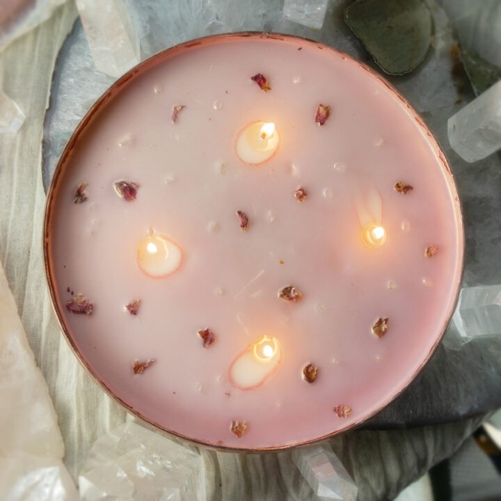 Love Infusion Intention Candle in Copper Bowl
