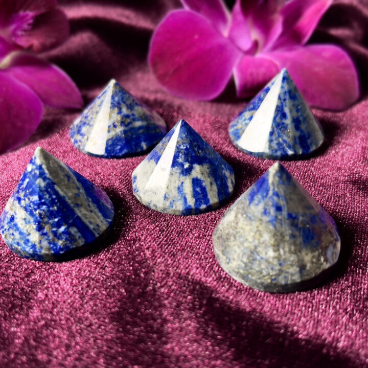 Lapis Lazuli Faceted Mini Pyramid