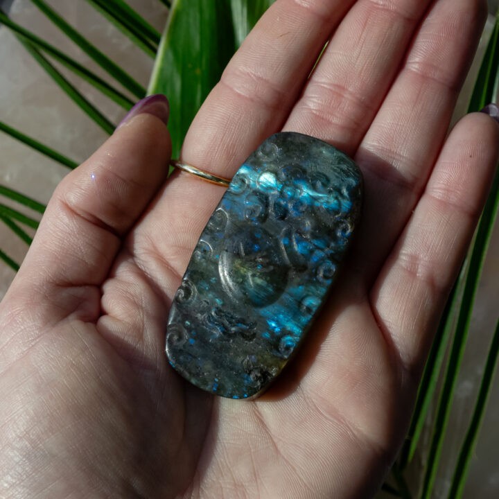 Aquarius Labradorite Palm Stone
