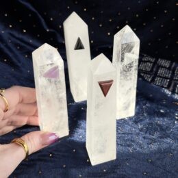 Misfit Minerals: Four Directions Clear Quartz Obelisk