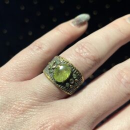 Gemstone Sale: Peridot, Emerald & Prehnite Ring