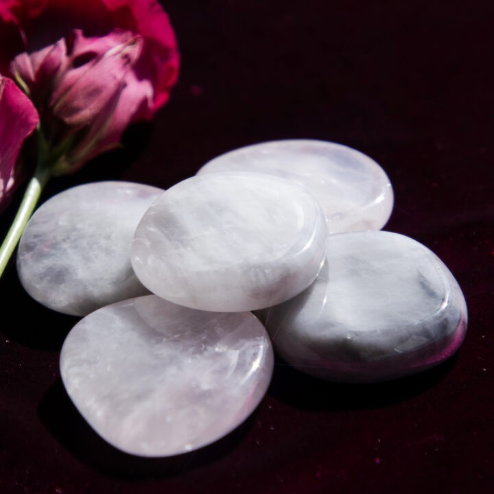 Lunar Rose Quartz Meditation Stone
