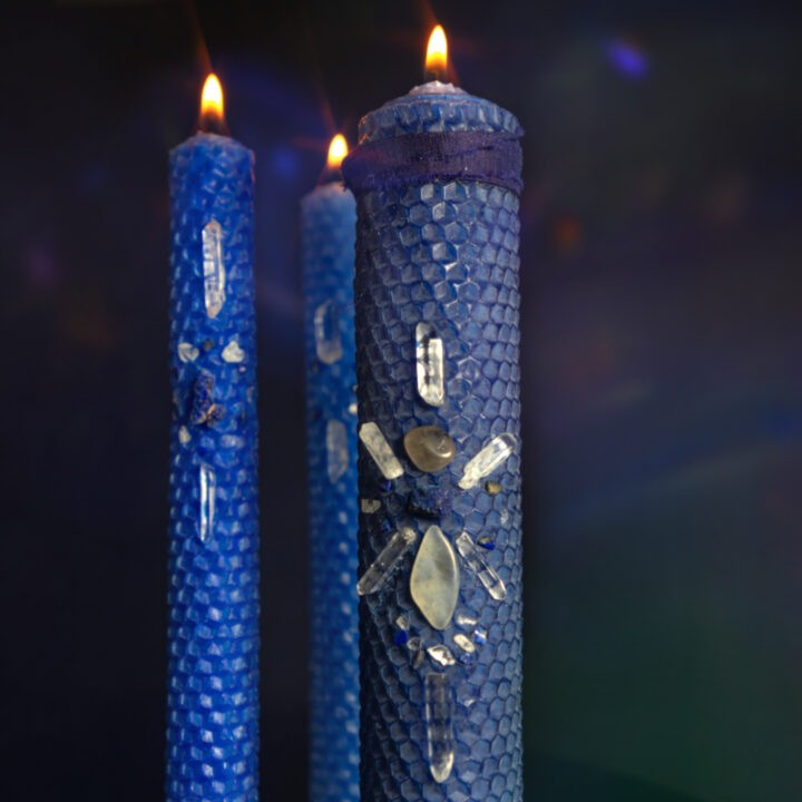 Third Eye Chakra Beeswax Candle Crafting Set