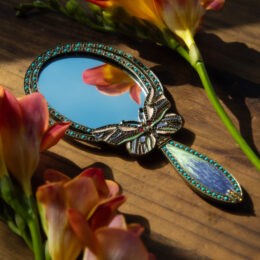 Handheld Butterfly Mirror