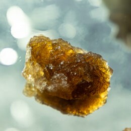 Natural Etched Honey Yellow Fluorite