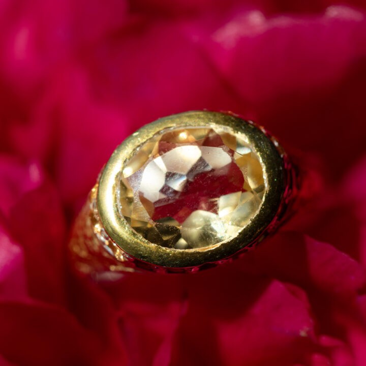 Citrine & Spessartine Garnet Ring