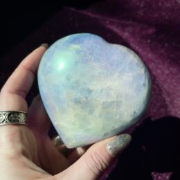 Gemstone Sale: Angel Aura Blue Calcite Heart