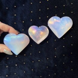 Misfit Minerals: Angel Aura Pink Opalite Heart