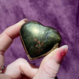 Gemstone Sale: Chalcopyrite Heart