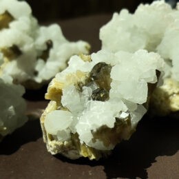 Natural Prehnite with Clinozoisite Cluster