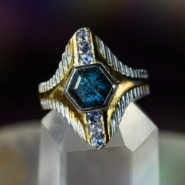 Blue Kyanite & Tanzanite Ring