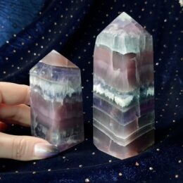 Gemstone Sale: Rainbow Fluorite Obelisk