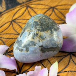 Purple Chalcedony in Moss Agate Power Stone