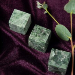 Tumbled Green Lepidolite Cube