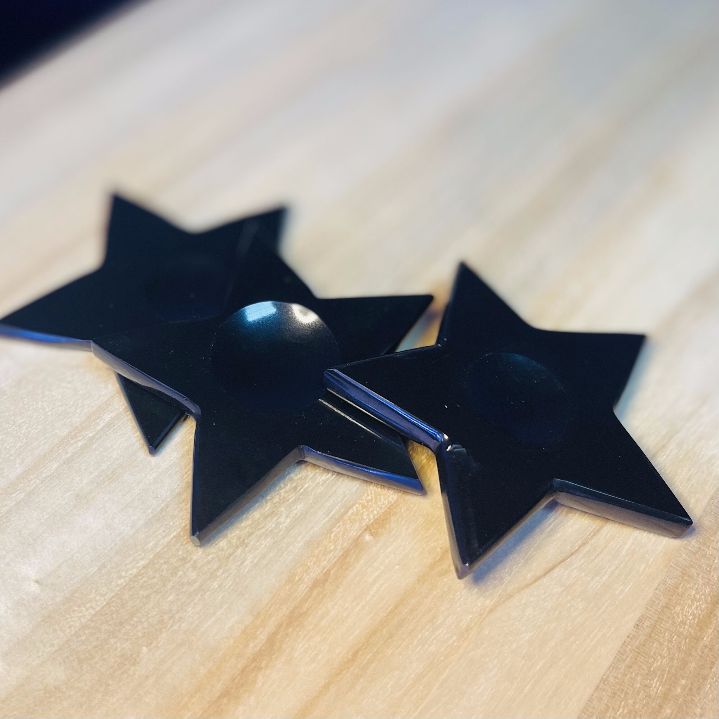 Black Agate Star Sphere Stand - Image 2