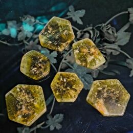 Polished Green Garnet Charging Plate